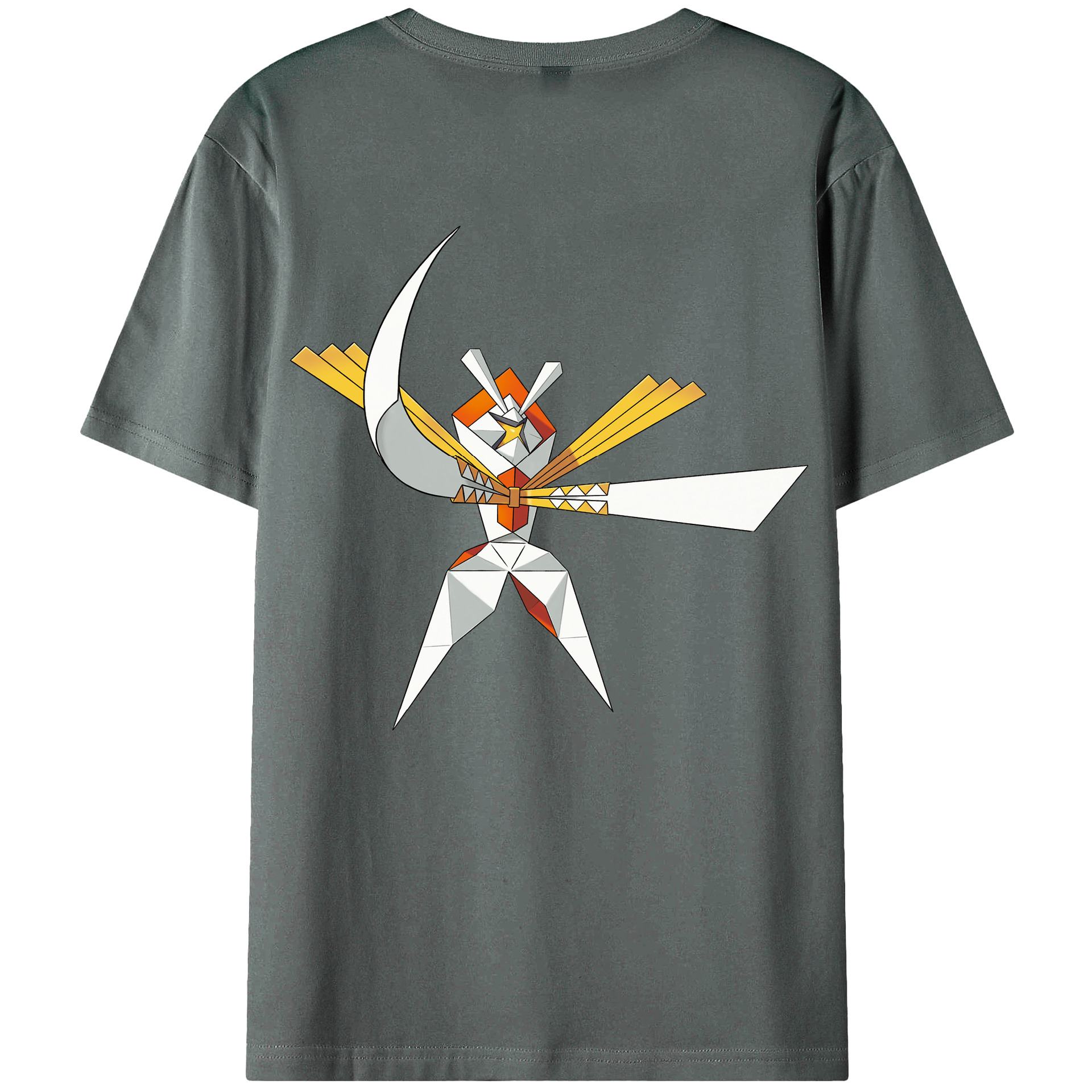 （画像用） ポケットモンスター Pokémon 綿100％ メンズ半袖Tシャツ（バックプリント） 通気性